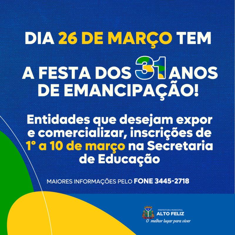 Festa dos 31 anos: expositores da feira colonial devem se inscrever at o dia 10